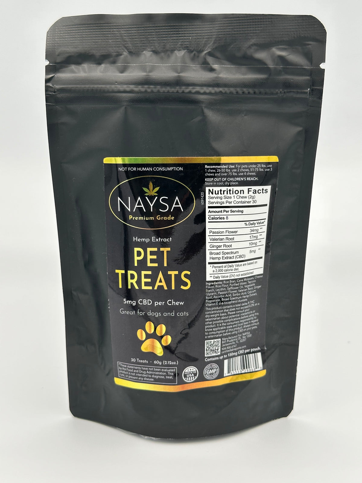 Pet Treats with 150mg CBD – NAYSA